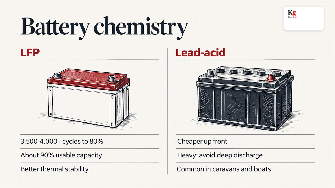 Which battery chemistry to look for — overview diagram