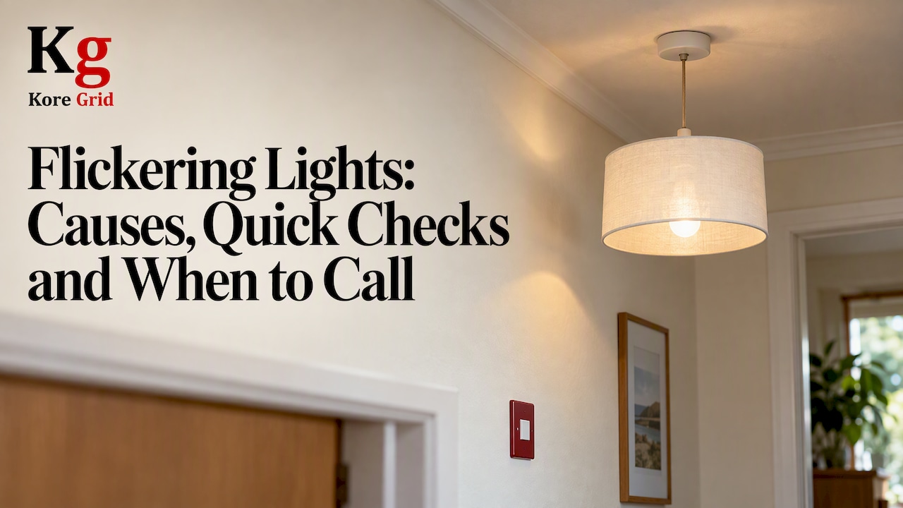 Household ceiling light glowing unevenly in a home