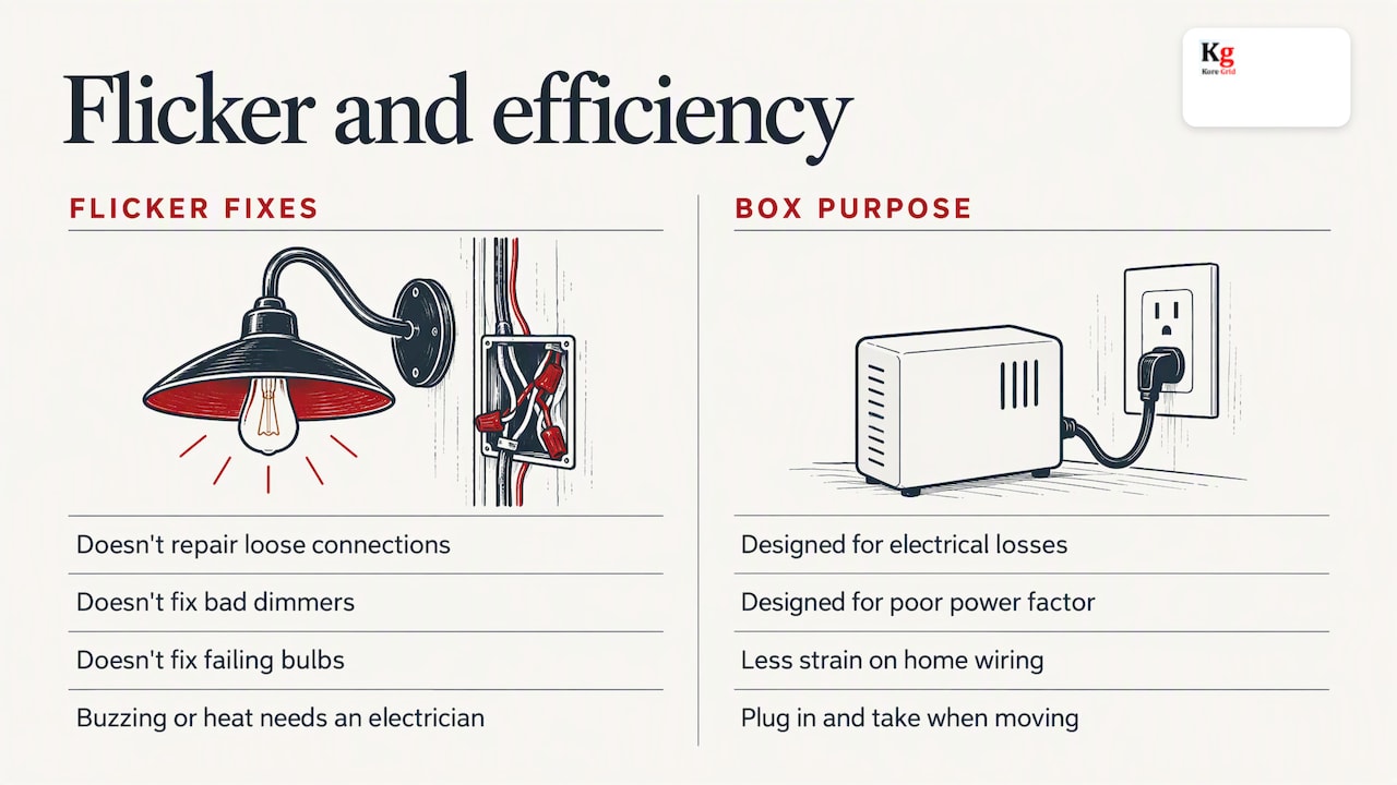 Our perspective: efficiency is not the same as a fix — overview diagram